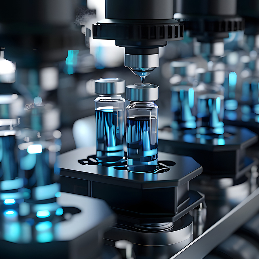 medicine on a conveyor