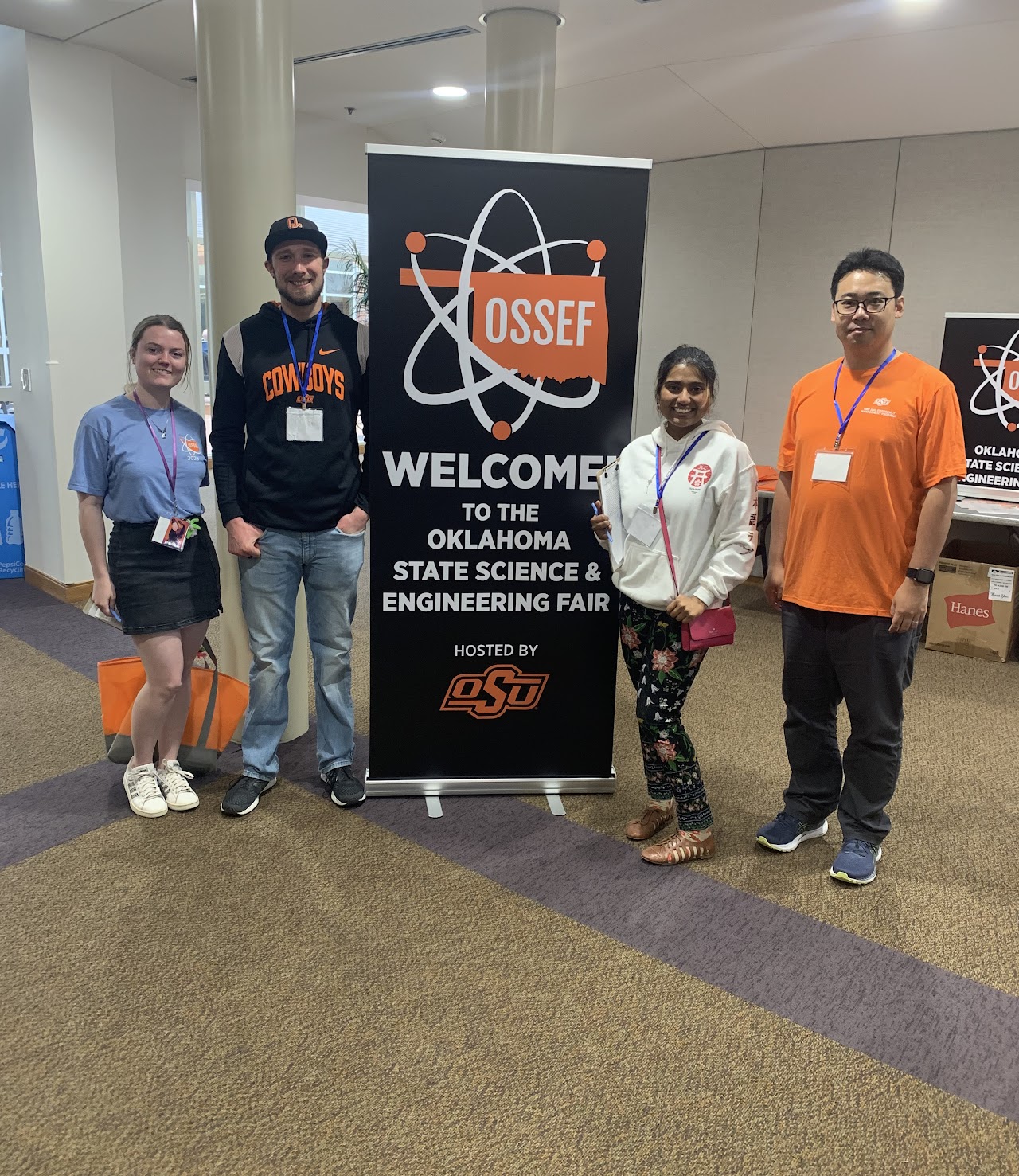Judging at The Oklahoma State Science and Engineering Fair (OSSEF) 2023