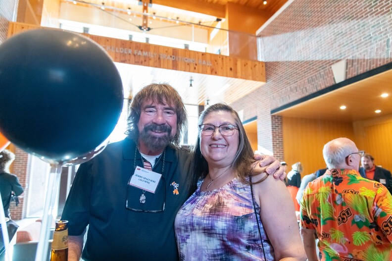 Jerry and Tenia Spalvieri posing for a picture together. Jerry and Tenia Spalvieri posing for a picture together.