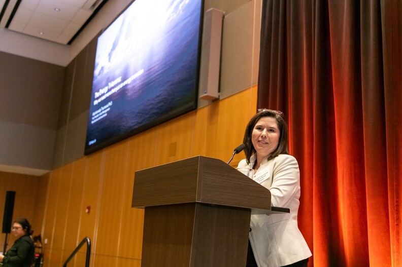 Keynote Speaker Allison Kennedy Thurmond giving her talk. Keynote Speaker Allison Kennedy Thurmond giving her talk.
