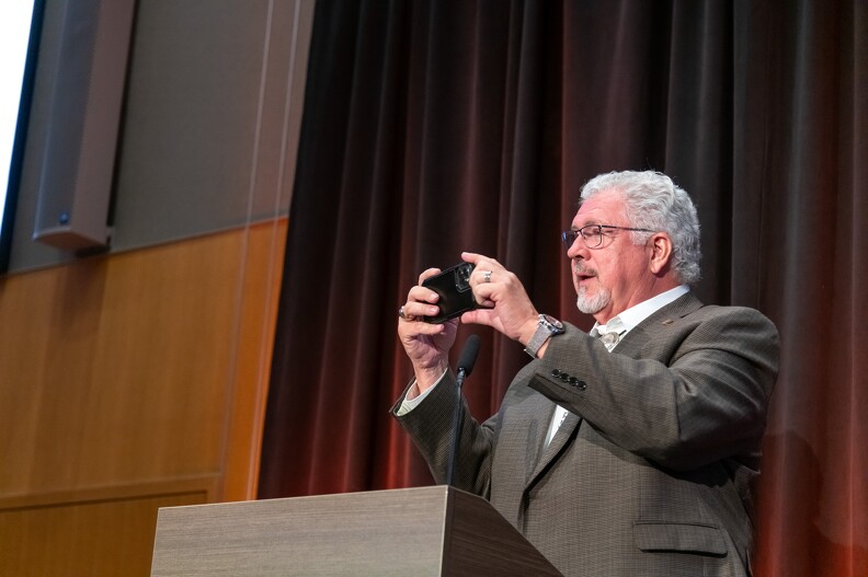 Mike Kuykendall giving closing remarks. Mike Kuykendall giving closing remarks.