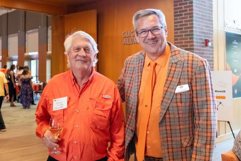 Terry Hollera and Todd Hailhan pose for a photo together. Terry Hollera and Todd Hailhan pose for a photo together.