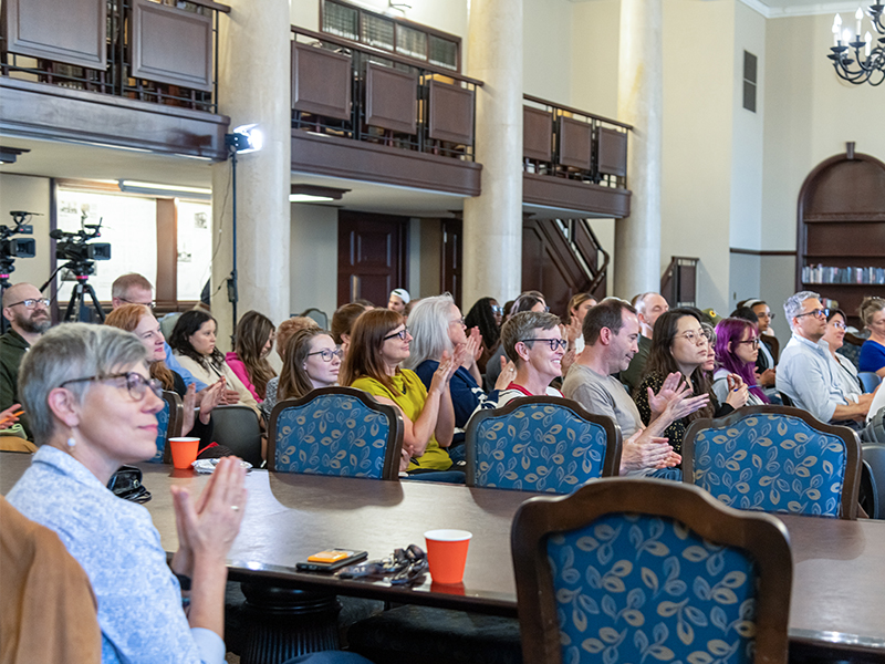 Wide Shot of audience