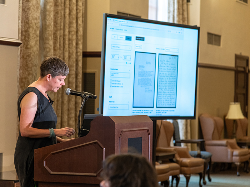 Louise Siddons presenting