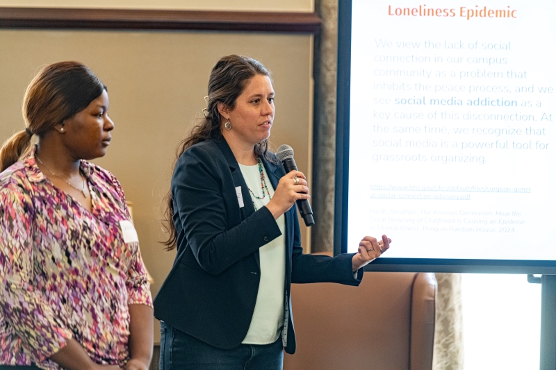 Dr. Sarah Foss presenting