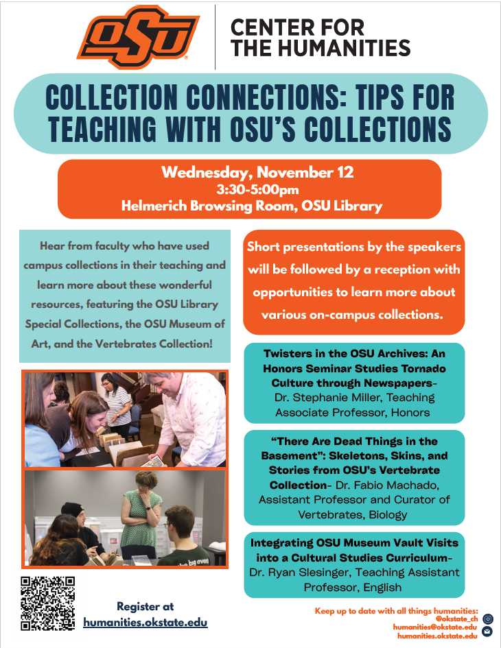 Poster for collections-based learning event