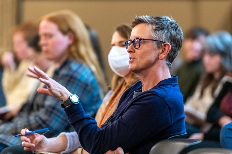 stacy takacs asking a question