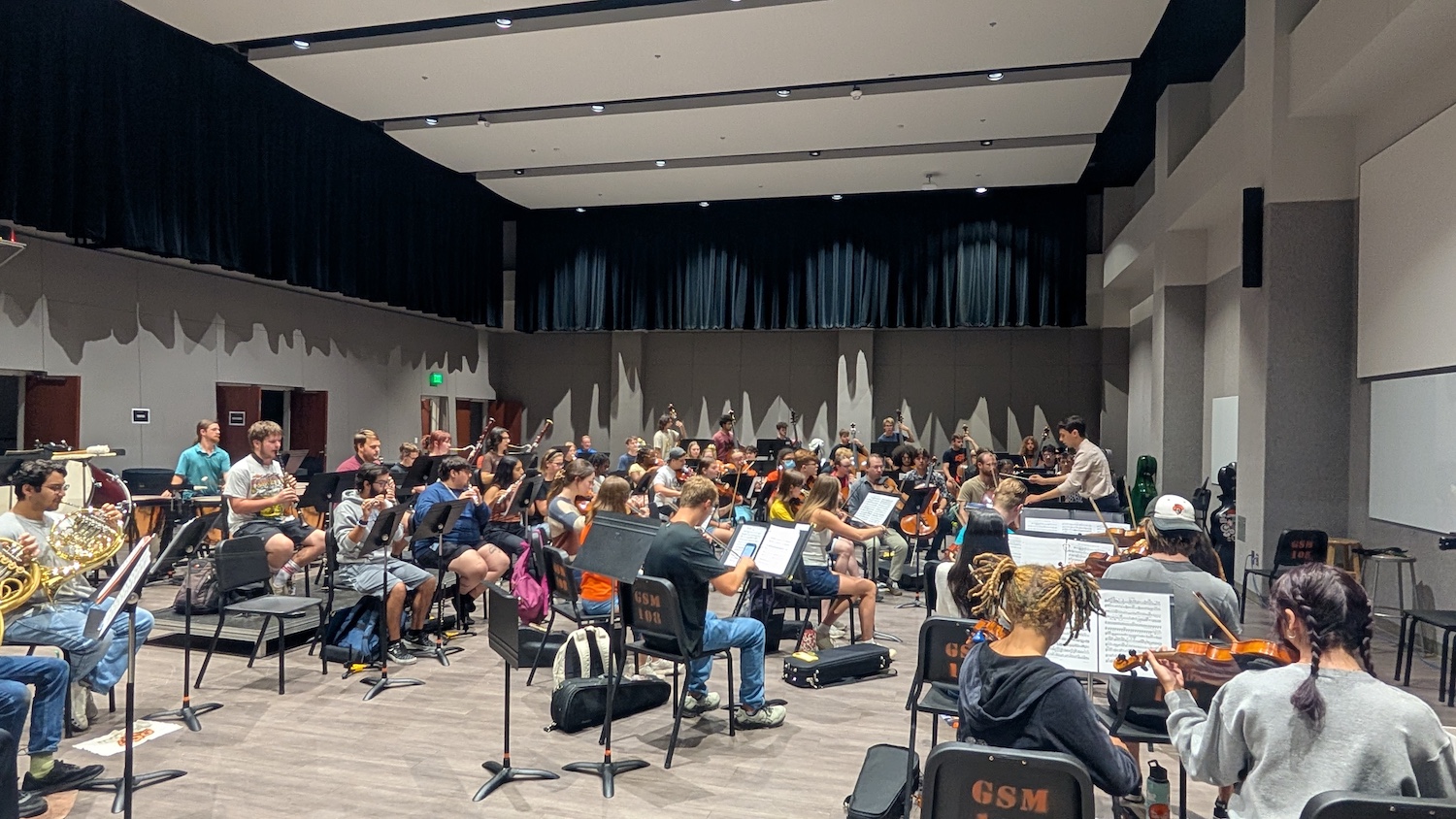 orchestra rehearsal