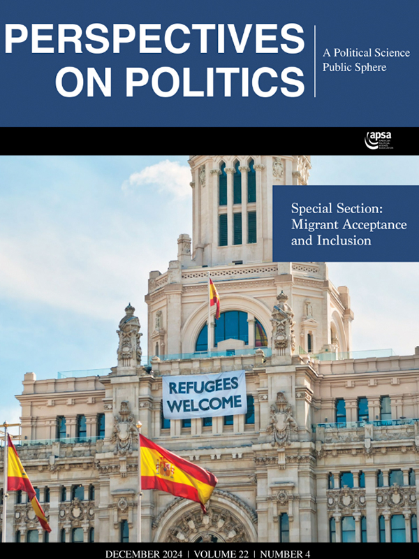 Magazine cover for Perspectives on Politics