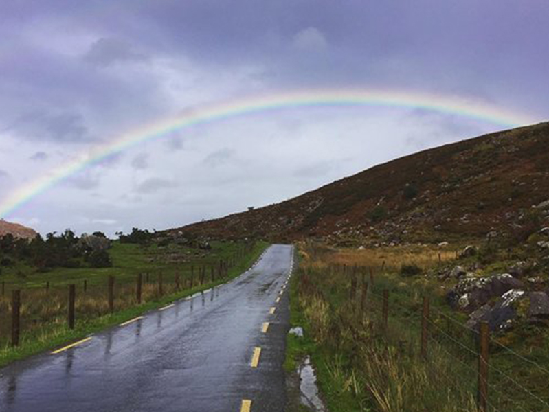 Double rainbow in Ireland at the International Society of Paediatric Oncology Conference