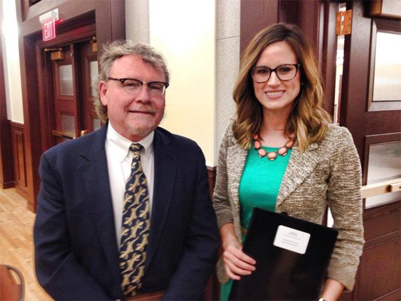 Dr. Mullins and female student