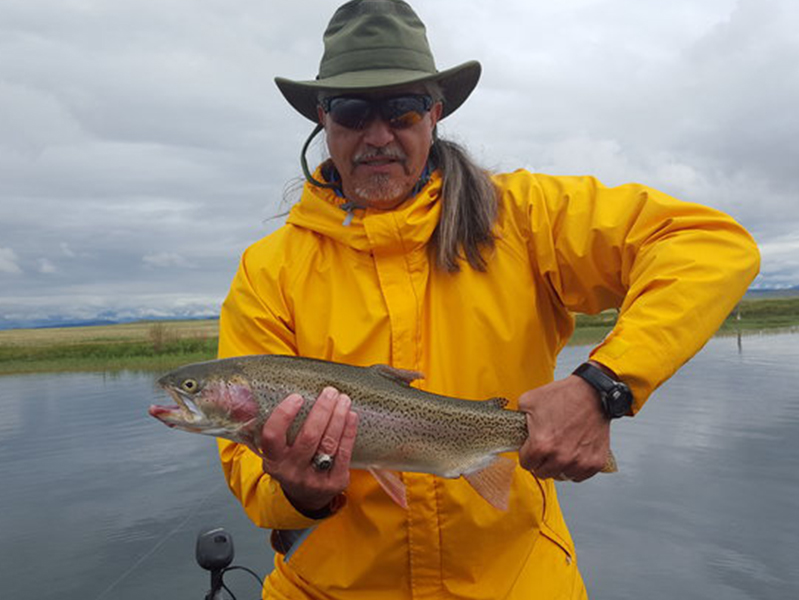 Dr. Mullins and his trout