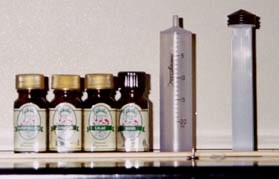 Preparing scents equipment.