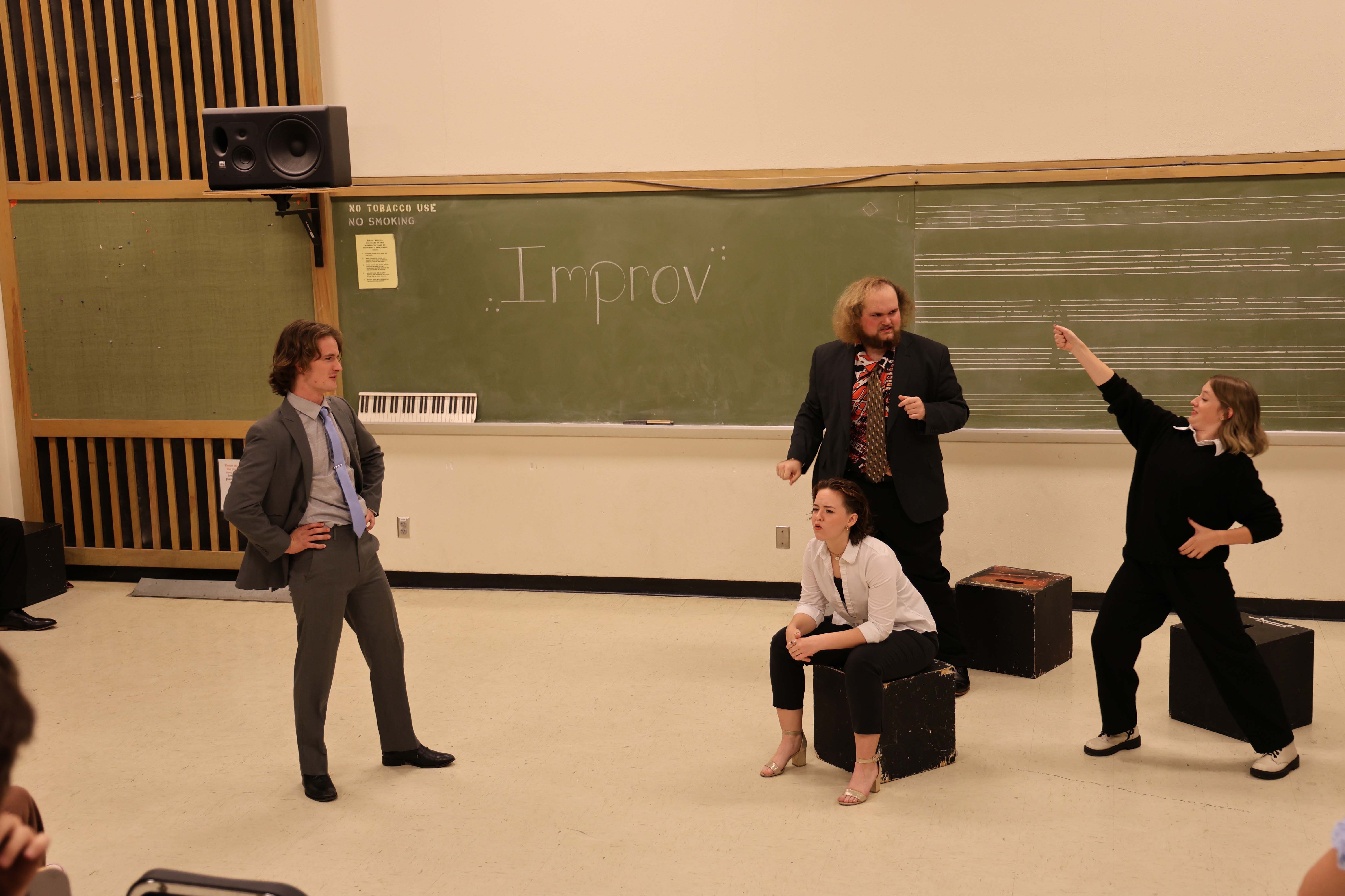 Theatre Council Students do improv