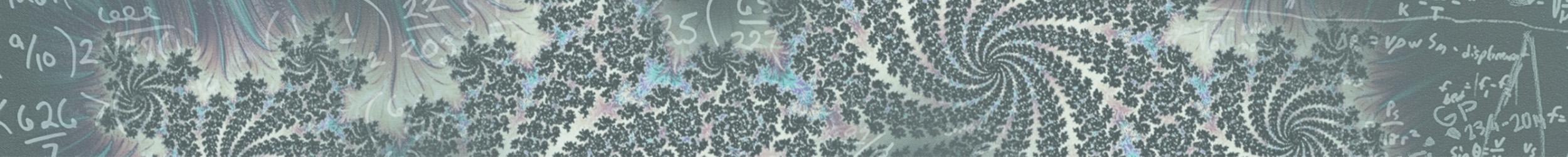 Mathematical formulas on a chalkboard